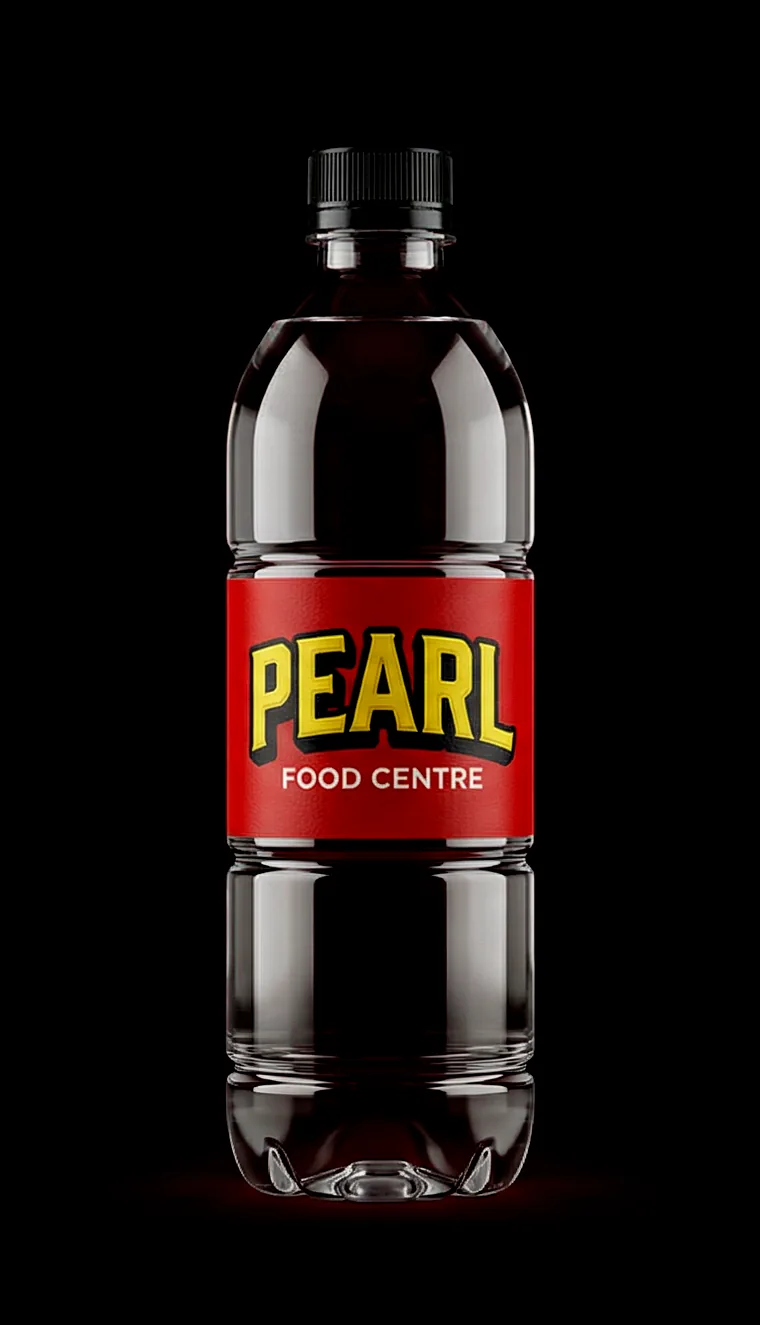 Pearl Food Centre custom label water bottle by Siratim